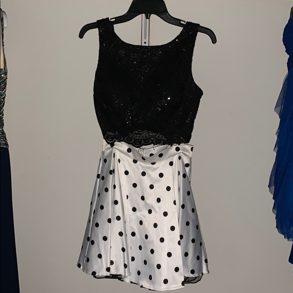 Two piece homecoming/prom dress